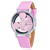 Child Watch Leather Belt Micky Mouse
