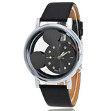 Child Watch Leather Belt Micky Mouse
