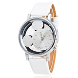 Child Watch Leather Belt Micky Mouse